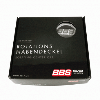 4 x BBS 3D Rotation Nabendeckel Ø56mm chrom, Logo grau/weiß - 58071057.4